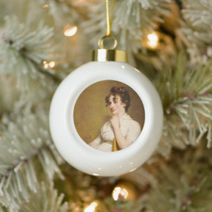 President Washington's Family Nelly Custis Ceramic Ball Christmas Ornament