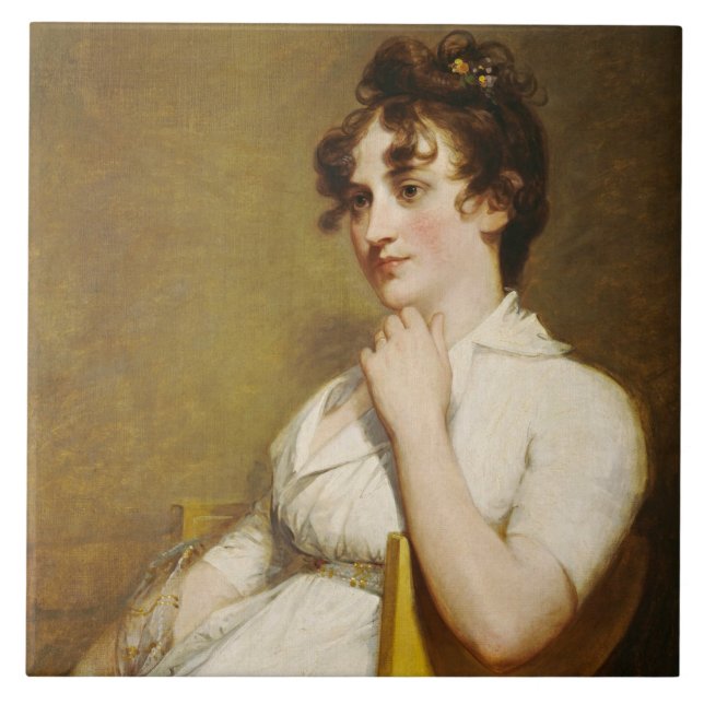 President Washington's Family Nelly Custis Ceramic Tile (Front)