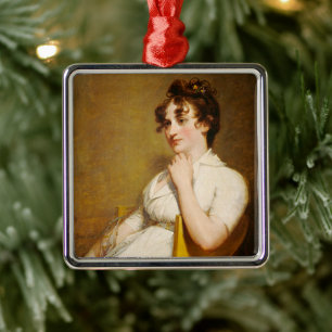 President Washington's Family Nelly Custis Metal Ornament