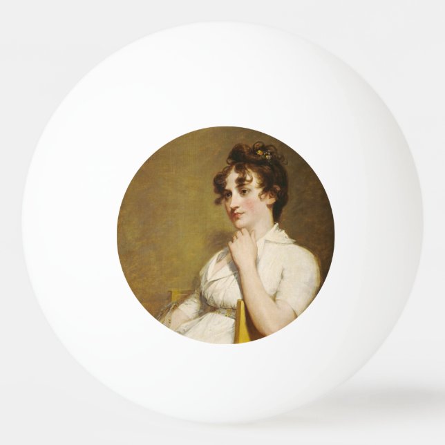 President Washington's Family Nelly Custis Ping Pong Ball (Front)