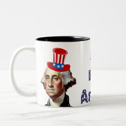 President Washingtons Happy Birthday Gift Two_Tone Coffee Mug