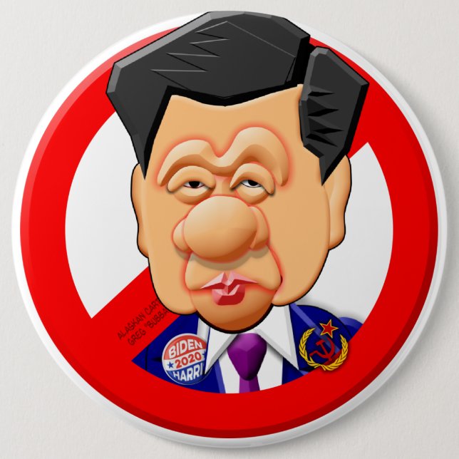 PRESIDENT XI JINPING BUTTON (Front)
