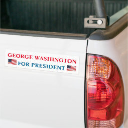 Presidential Bumper Sticker: George Washington Bumper Sticker | Zazzle