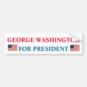 Presidential Bumper Sticker: George Washington Sticker
