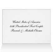 Presidential Commemorative Products Cards (Inside Horizontal (Top))