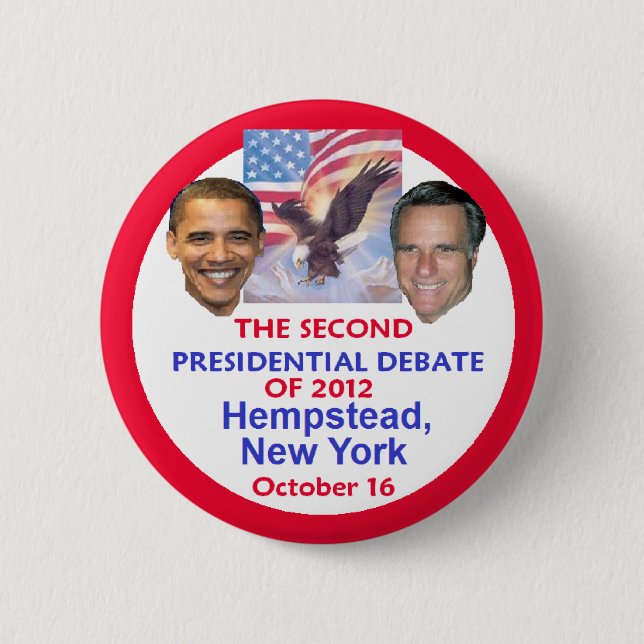 Presidential Debate Pinback Button (Front)