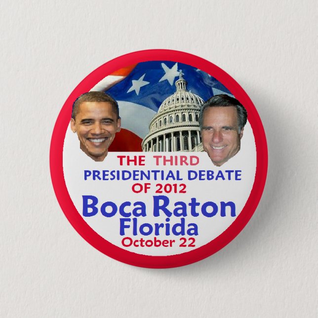 Presidential Debate Pinback Button (Front)