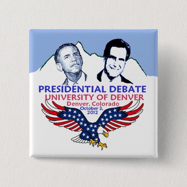 Presidential Debate Pinback Button (Front)