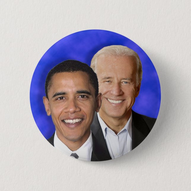 Presidential Democratic Blue Team Machine Button (Front)