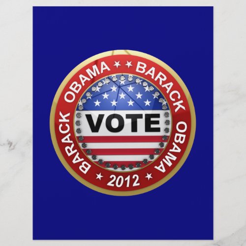 Presidential Election 2012 Barack Obama Flyer