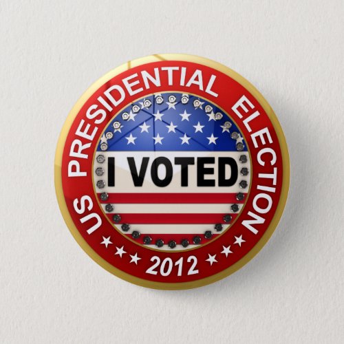 Presidential Election 2012 I voted Pinback Button