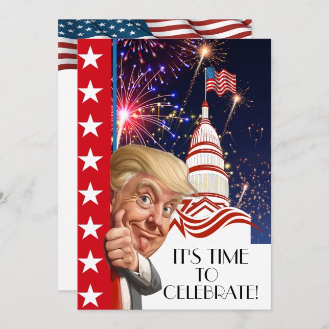 Presidential Election Celebration Invitation (Front/Back)