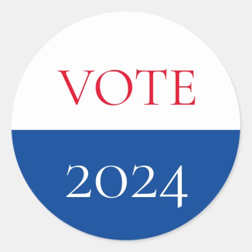 Presidential Election Vote 2020 Patriotic Classic Round Sticker