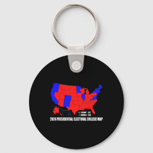 Presidential Electoral College Usa Map Trump Harri Keychain