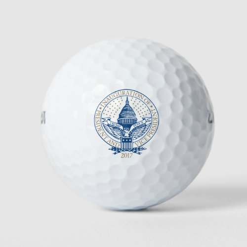 Presidential Inauguration Trump Pence 2017 Logo Golf Balls