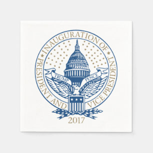 Presidential Inauguration Trump Pence 2017 Logo Napkins