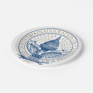 Presidential Inauguration Trump Pence 2017 Logo Paper Plates