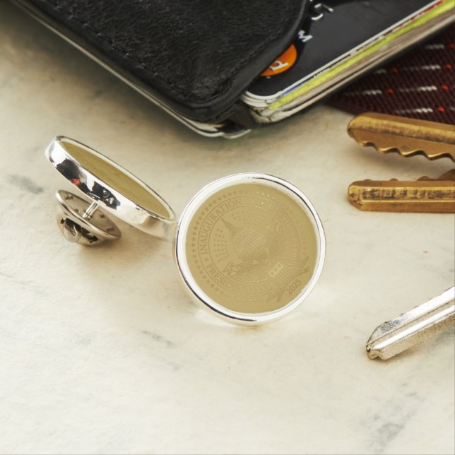 Presidential Inauguration Trump Vance 2025 Logo Lapel Pin (In Situ)