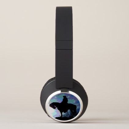 Presidential Majestic Silhouette Man On Horse Headphones