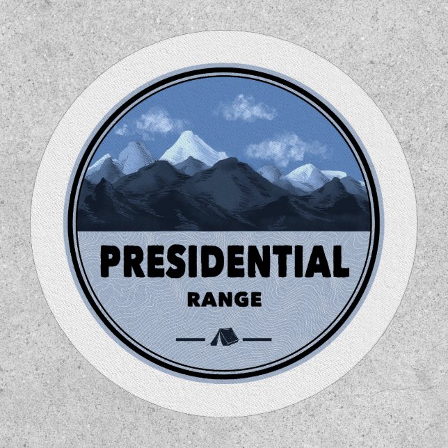 Presidential Range New Hampshire Camping Patch (Front)