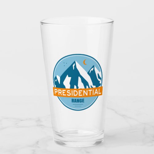 Presidential Range New Hampshire Stars Moon Glass