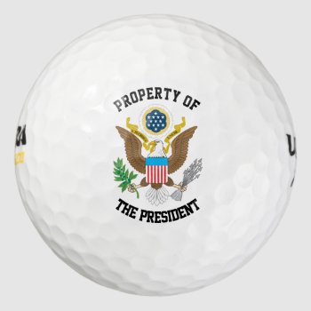 Presidential Seal Personalize Golf Balls by WRAPPED_TOO_TIGHT at Zazzle