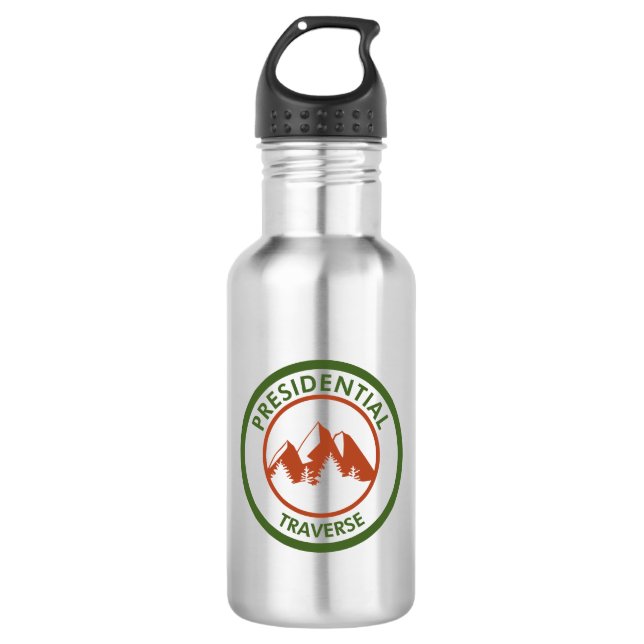 Presidential Traverse Stainless Steel Water Bottle (Front)
