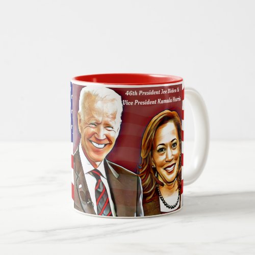 PresidentJoeBident_ Vice President Kamala Harris _ Two_Tone Coffee Mug