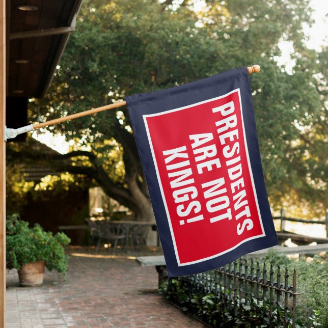 Presidents Are Not Kings House Flag (In SItu)