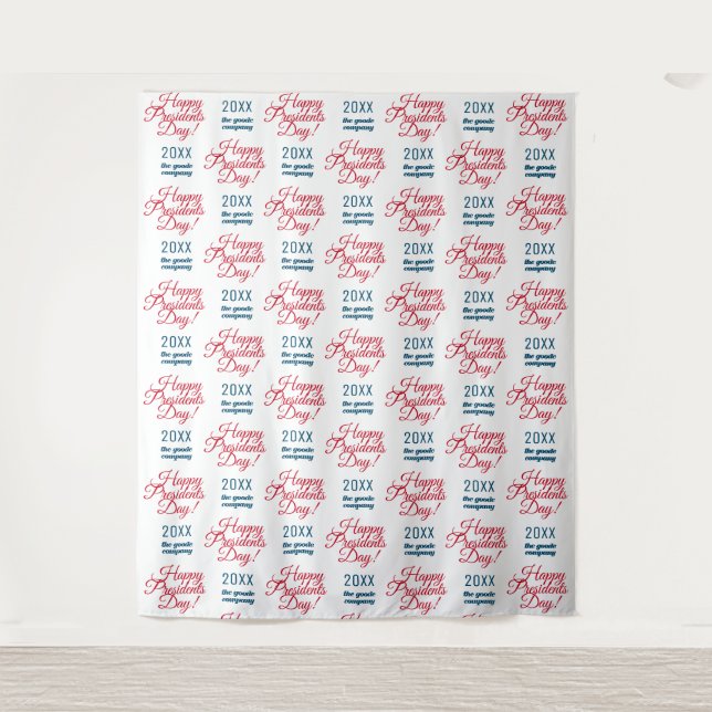 Presidents Day Backdrop Step and Repeat (Front)