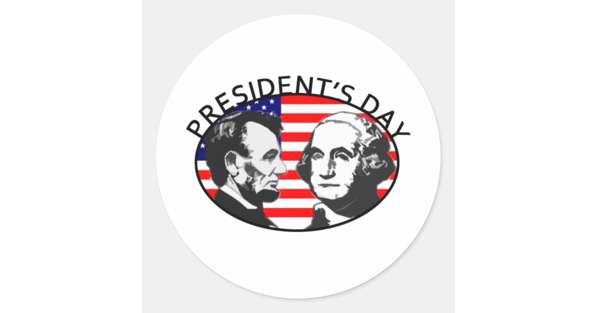 president-s-day-classic-round-sticker-zazzle