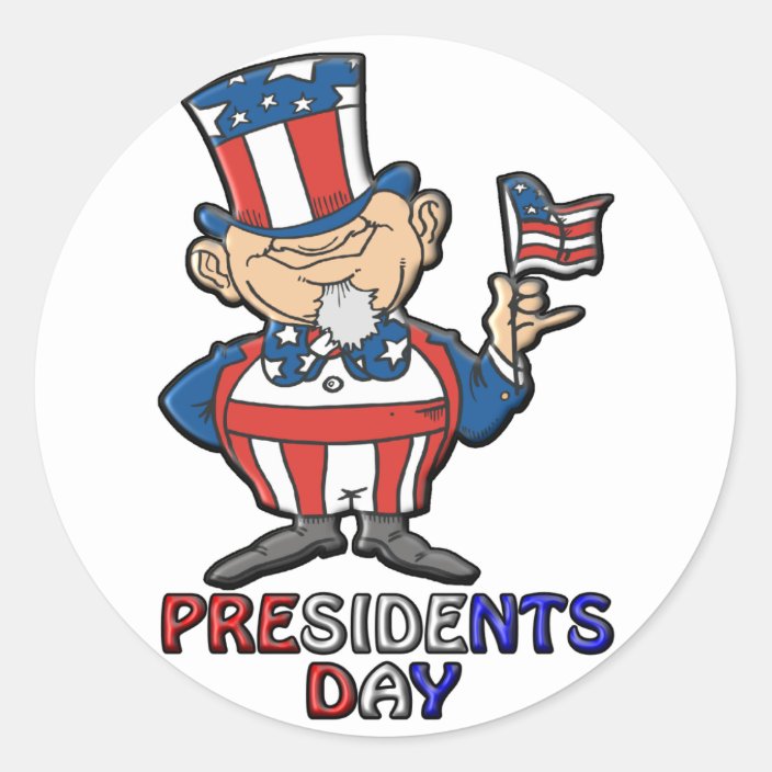 presidents-day-classic-round-sticker-zazzle