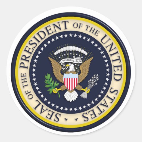 PRESIDENTS DAY CLASSIC ROUND STICKER