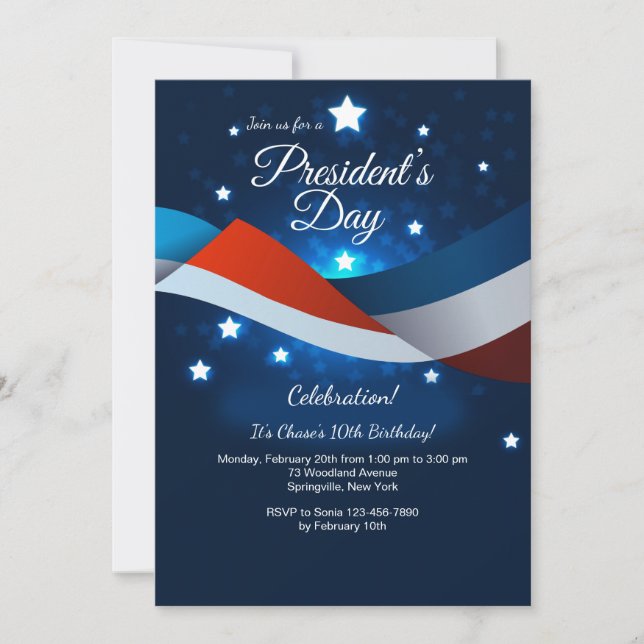 President's Day Invitation (Front)