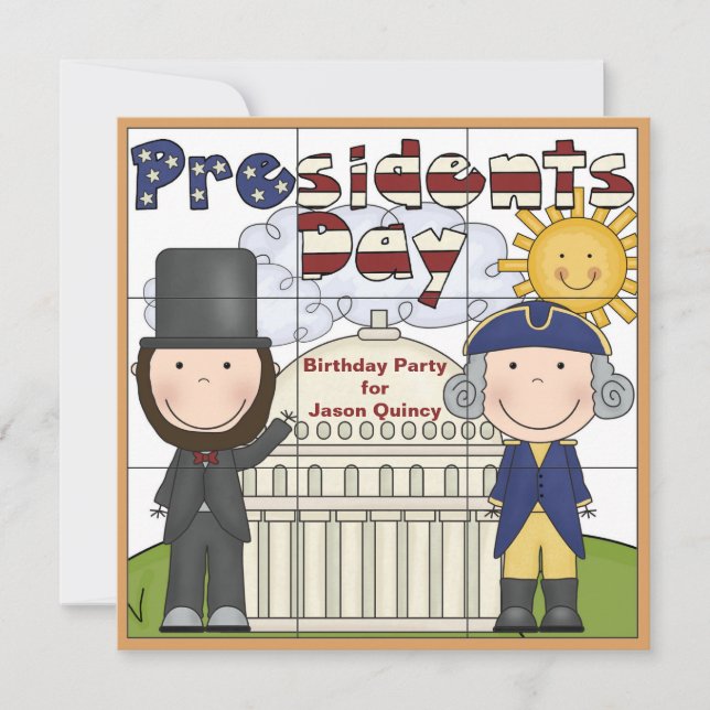 Presidents Day Invitation (Front)