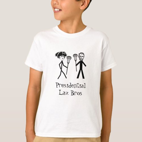 Presidents Day Kids Lacrosse T_shirt