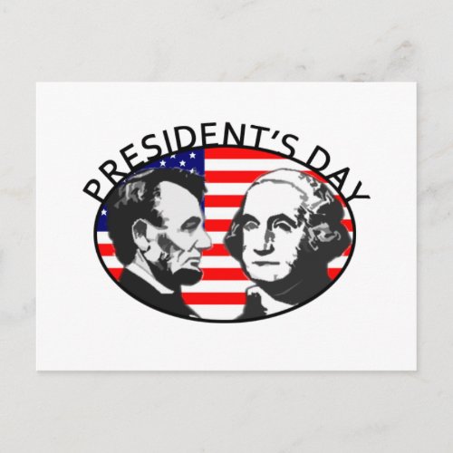 PRESIDENTS DAY POSTCARD