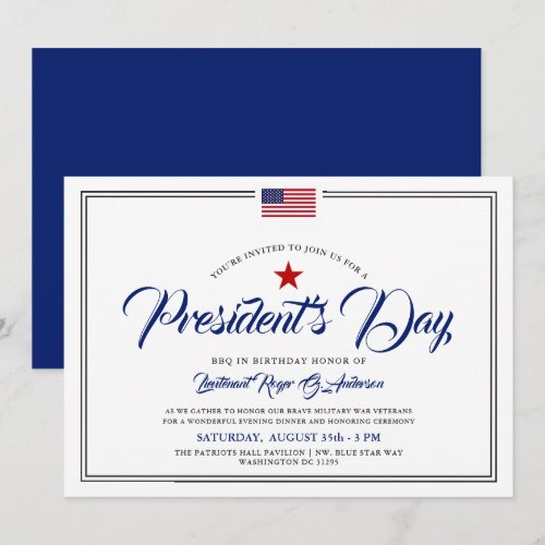 Presidents' Day Themed Patriotic Birthday Party
