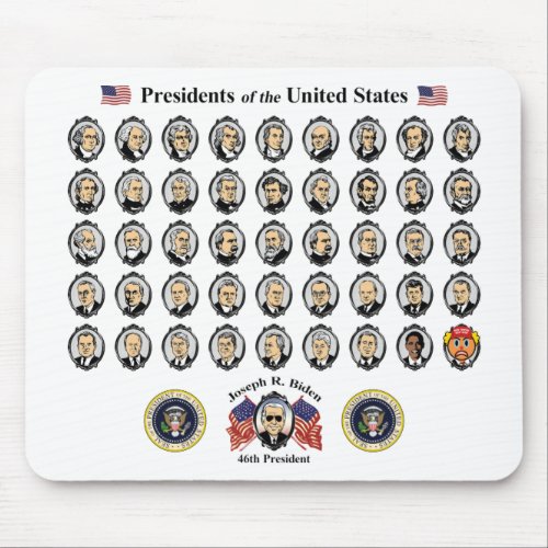 Presidents of the United States in Living Color Mouse Pad