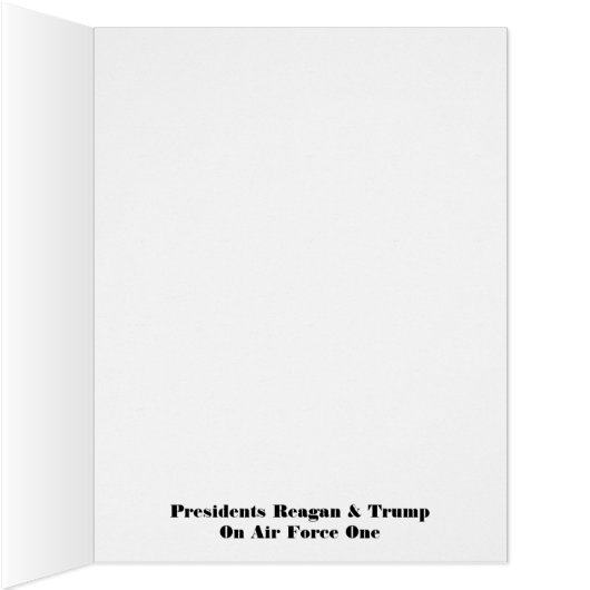 Presidents Reagan & Trump On Air Force One (Inside (Right))