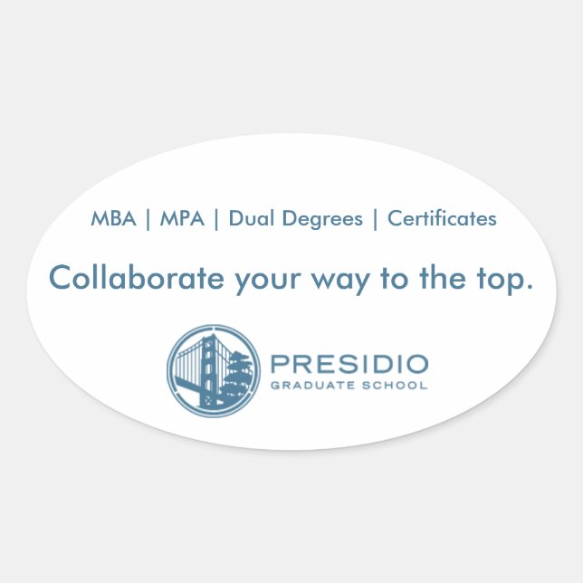 Presidio Graduate School Sticker (Front)
