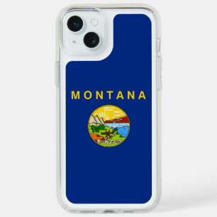 Presidio iPhone 15 Plus, flag of Montana, USA Plus Case