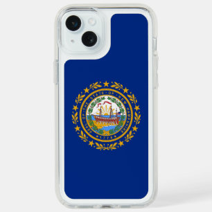 Presidio iPhone 15 Plus, flag of New Hampshire, US Plus Case