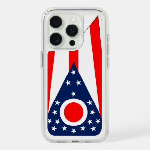 Presidio iPhone 15 Pro with flag of Ohio, US Case