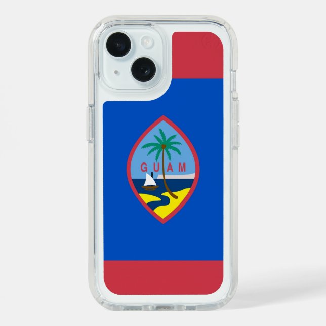 Presidio iPhone 15 with flag of Guam Speck iPhone Case (Front (Blue))