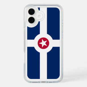 Presidio iPhone 16 Plus, flag of Indianapolis, USA iPhone 16 Plus Case