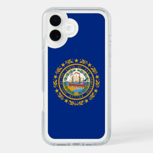 Presidio iPhone 16 Plus, flag of New Hampshire, US Plus Case