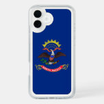 Presidio iPhone 16 Plus, flag of North Dakota, USA iPhone 16 Plus Case