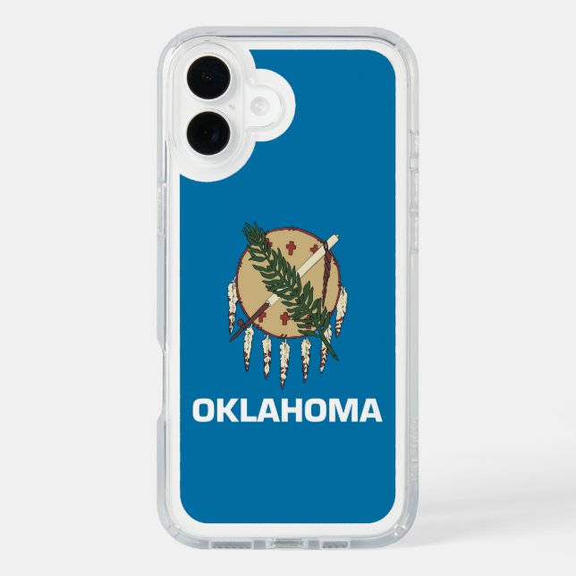 Presidio iPhone 16 Plus, flag of Oklahoma, US Speck iPhone Case (Front)