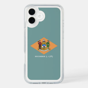Presidio iPhone 16 Plus with flag of Delaware, USA Case